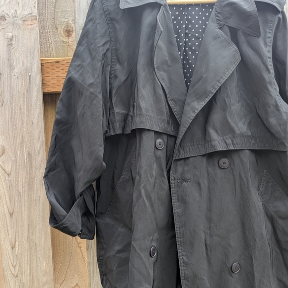 forecaster of boston Jackets & Blazers - Black Double-Breasted Trench Coat